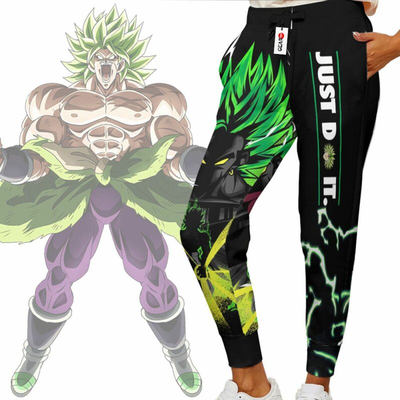 Super Broly Jogger Pants Just Do It Custom Anime Dragon Ball Sweatpants 2