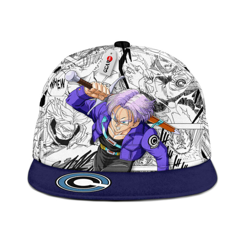 Trunks Snapback Hat Custom Dragon Ball Anime Hat Mix Manga 1