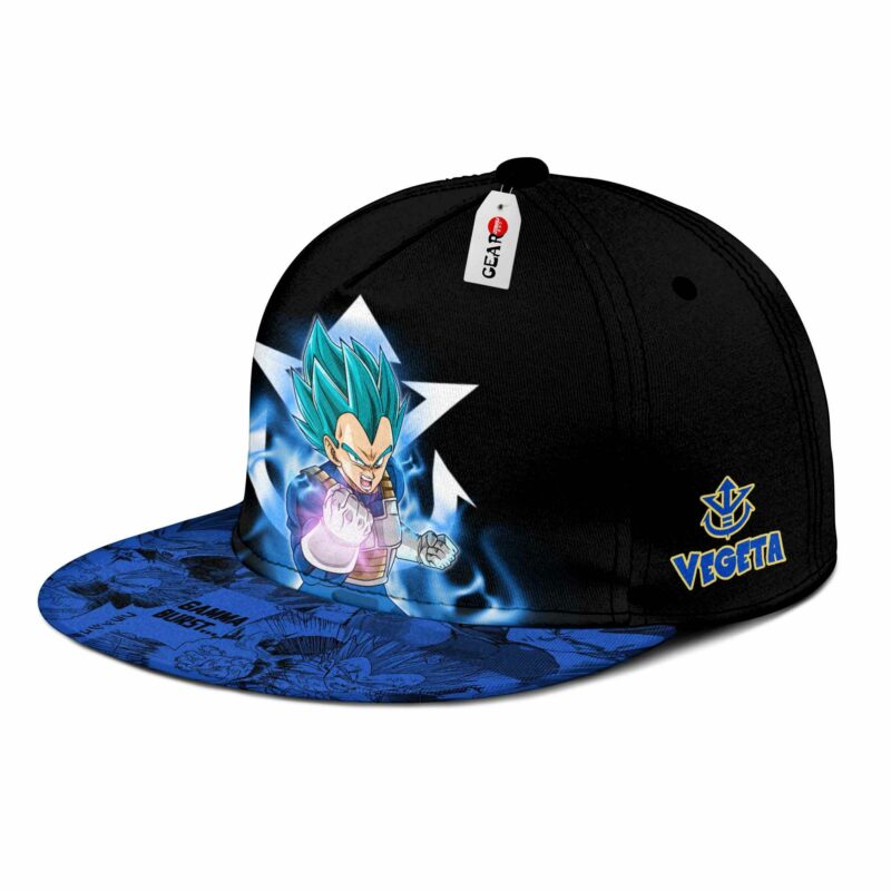 Vegeta Blue Cap Hat Custom Anime Dragon Ball Snapback 2