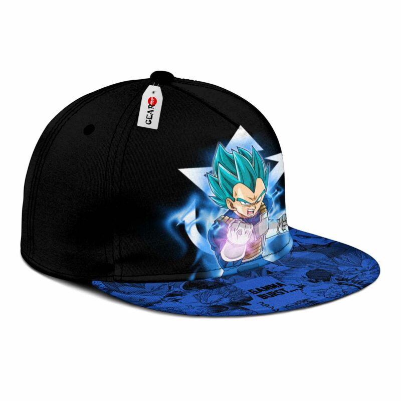 Vegeta Blue Cap Hat Custom Anime Dragon Ball Snapback 3