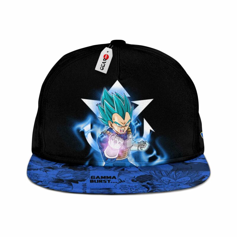 Vegeta Blue Cap Hat Custom Anime Dragon Ball Snapback 1