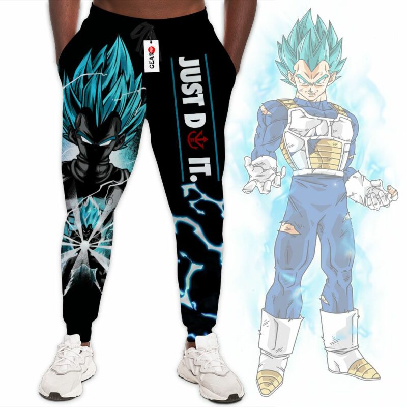 Vegeta Blue Jogger Pants Custom Anime Dragon Ball Sweatpants 1