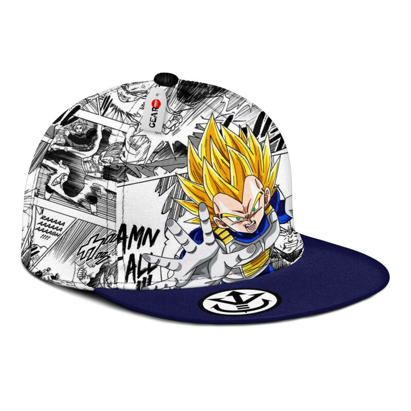 Vegeta Super Saiyan Snapback Hat Custom Dragon Ball Anime Hat Mix Manga 2