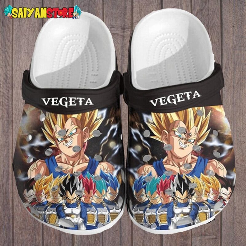 All Of Vegeta's Forms Crocs Clog Shoes 1