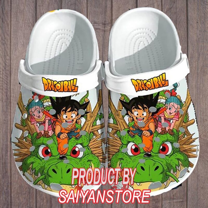 Goku, Bulma and Shenron Crocs Shoes 1
