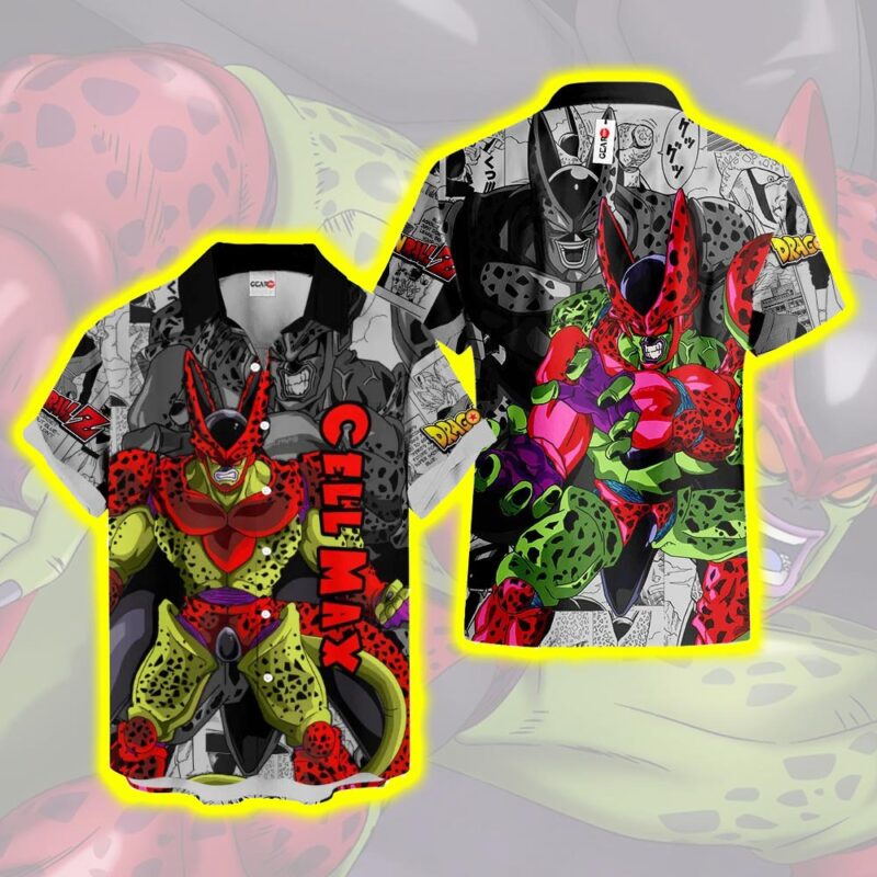 Dragon Ball Cell Hawaiian Shirts 1